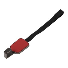 HEROFFIX 1 Pcs for Purses and Bags, Umbrella Etc Car Seat Headrest Hook Sturdy Car Seat Back Organizer Hooks Red Microfiber Leather Metal 10.08"x1.61"