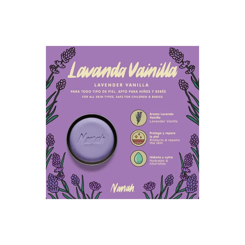 Nanah Crema Corporal De Lavanda Vainilla En Barra