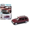 Auto World's 1/64 Scale DCD 1985 Dodge Caravan Van Crimson