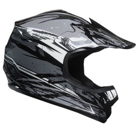 Lunatic, L2006BLK-15, Youth MX/ATV Helmet DOT Approved - Black, L