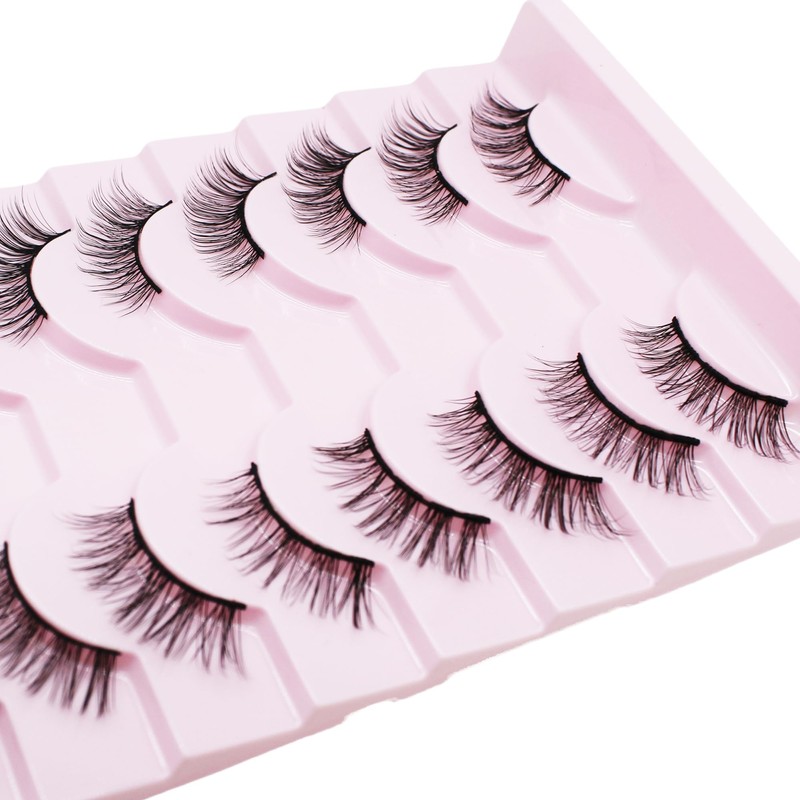 Selawasty Half Lashes Natural Looking Multi-layers Wispy Cat Eye Lashes