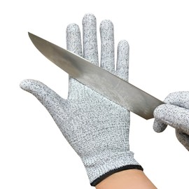 ASANEST Kids Cutting Gloves, XS (8-12 Years) - 100% Food Grade Kids Fishing Gloves with Level 5 Protection - Ideal as Wood Carving Gloves or Whittling Gloves for Kids(1, X-SMALL)