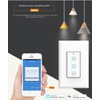 Nexete Smart Wi-Fi Triple Light Switch,3 Individual Single Pole Switch,Remote