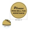 PATIKIL Please Ring Bell For Assistance Sign, 4"ODx0.12"T Self-Adhesive Warning