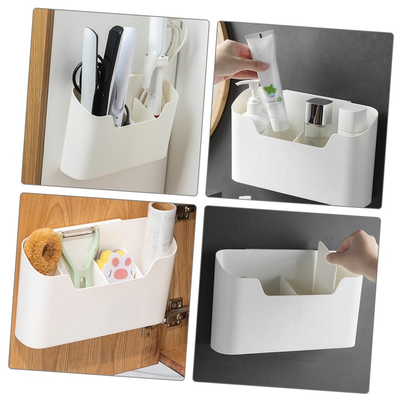OHPHCALL 1Set Hanging Storage Basket Wall Mounted Organizer Box for