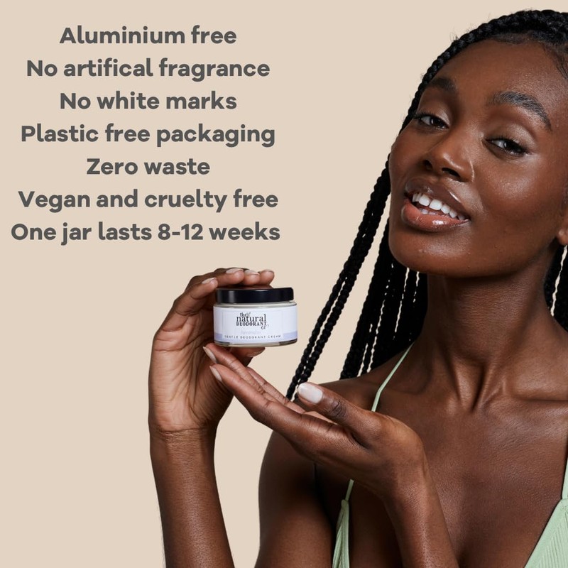 The Natural Deodorant Co, Gentle Deodorant Cream Tangerine 55g, Aluminium