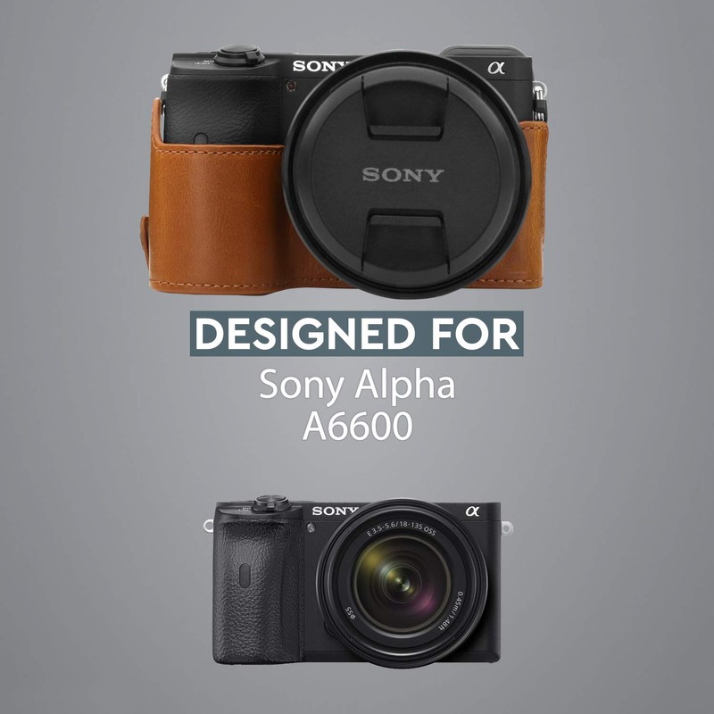 MegaGear MG1809 Ever Ready Leather Camera Half Case Compatible with