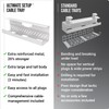 Under Desk Cable Management Tray no Drill – Wire Management