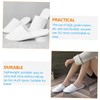 Outanaya 5 Pairs Disposable Spa Slippers Fluffy Hotel Slippers for