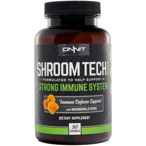 Onnit Shroom Tech IMMUNE: Daily Immune Support Supplement with Chaga Mushroom (90ct)
