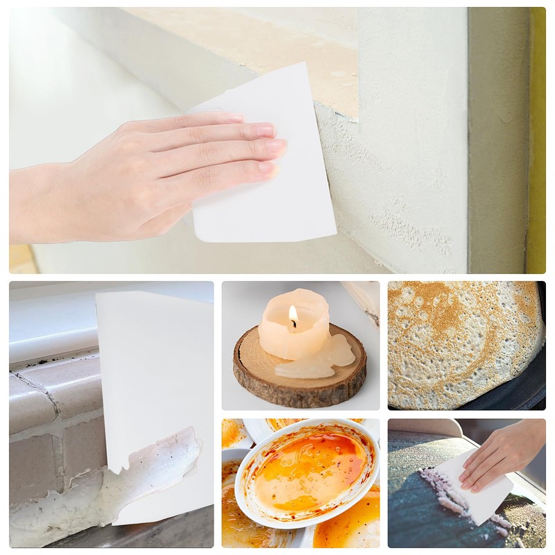 4 Pcs Adhesive Spreader, Notched Glue Applicator Kits Plastic Trowel