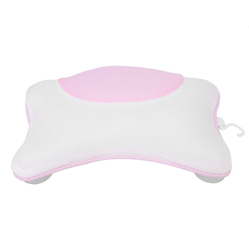 Soft Mesh Bath Pillow Fatigue Relief Relaxation Home Spa Bathtub