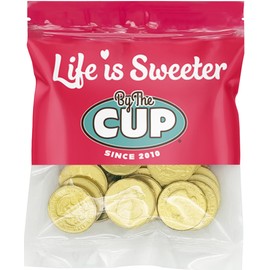 By The Cup Milk Chocolate Gold Coins, 1/2 lb Bulk Bag (Approximately 30 Coins)