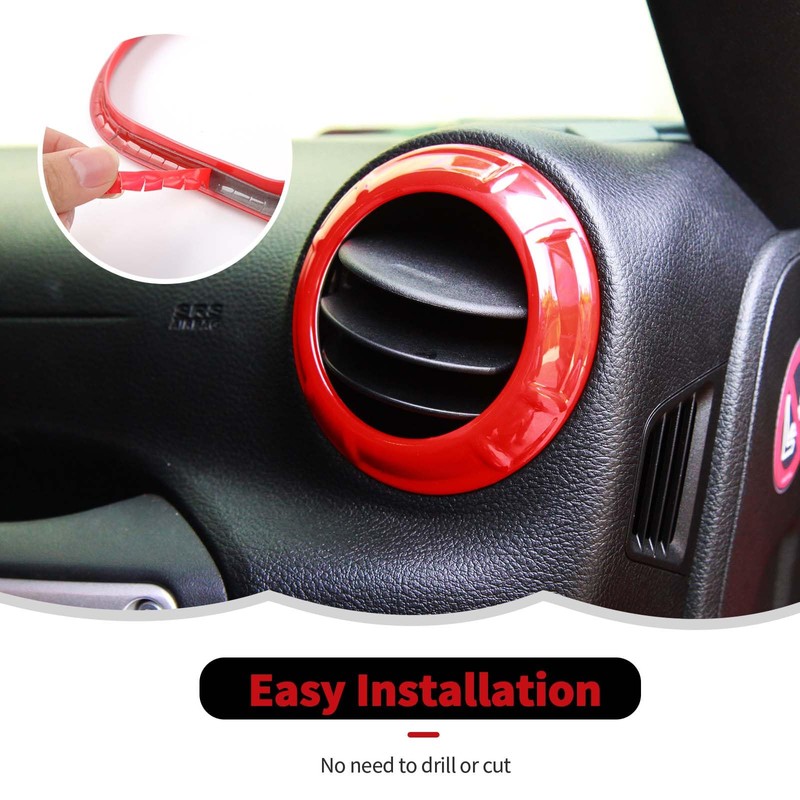 RT-TCZ Center Console Air Conditioner Vent Trim Cover Interior Accessories