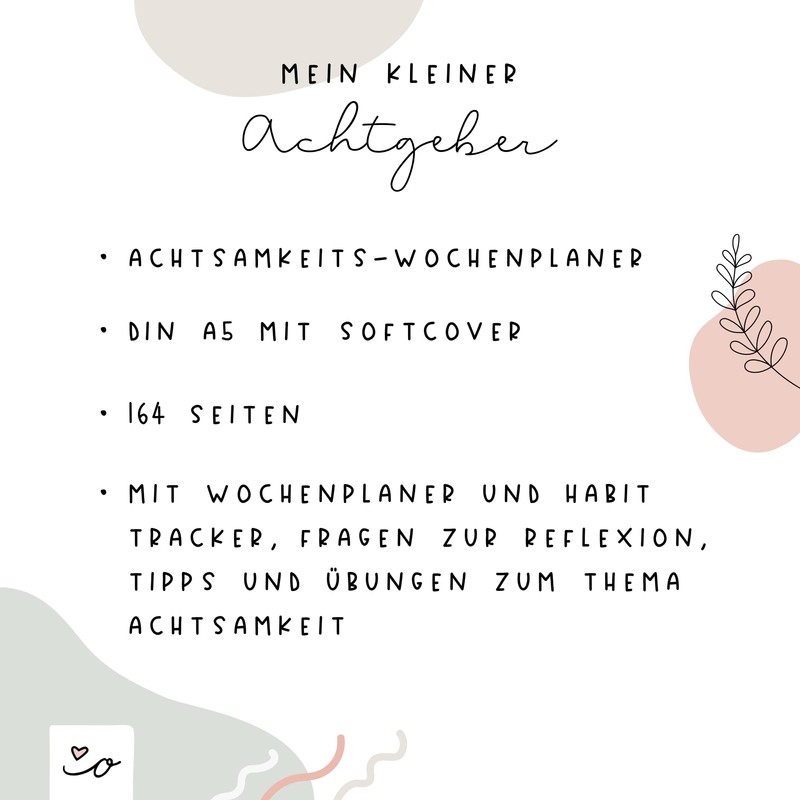 Odernichtoderdoch Notebook | “Mein Kleiner Achtgeber” | A5-164 Pages (German