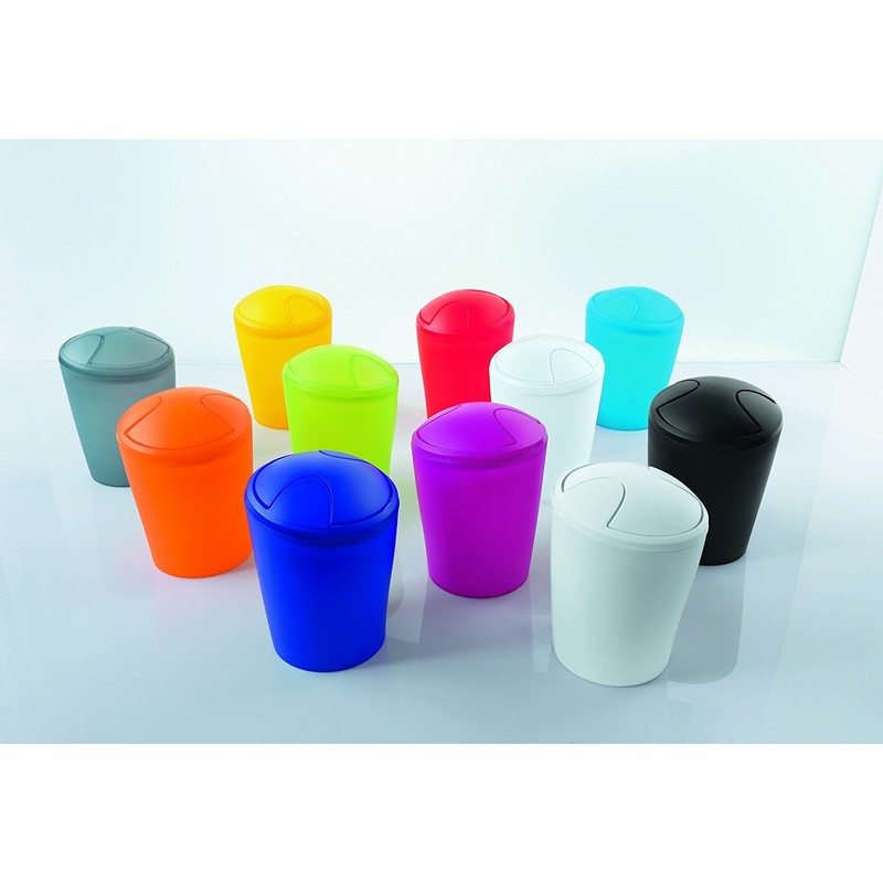Spirella Move 1018674 Bottle Bathroom Accessories Waste Bin, Frosty Rose