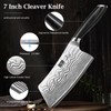 HOSHANHO Cleaver Knife 7 Inch, Razor Sharp High Carbon Powder
