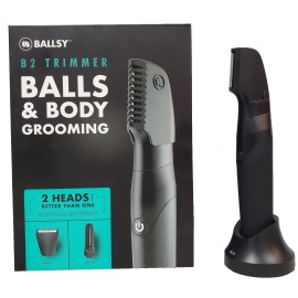Ballsy B2 Groin & Body Trimmer for Men, Includes 2 Quick Change Heads, Waterp...