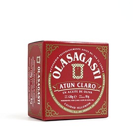 Olasagasti Yellowfin Tuna in Olive Oil – Premium Wild Caught Atun Claro, Imported from Spain, High in Protein – 3.95oz Can