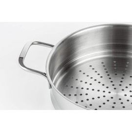 Prime Cook 3'' Depth Stainless Steel 18/10 Steamer Basket with 28cm/ 11.02'' Diameter