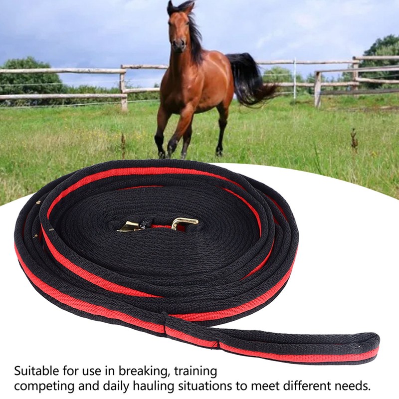 Horse Lunge Line with Snap Heavy Duty High Tensile Horse
