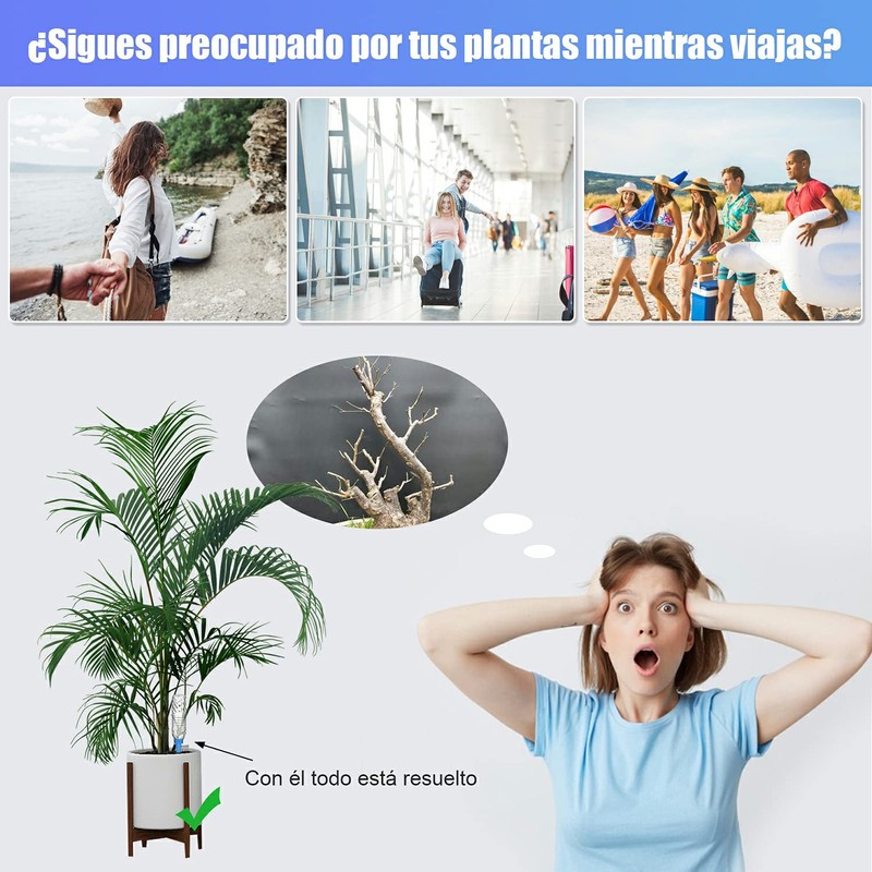 12 pack Picos de riego automático, bebedero de plantas, dispositivos