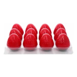 Caja 24pzs Bálsamo Hidratante De Fresa Rojo Kawaii Mayoreo