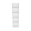FocusOnHome Bookcase Compact Bookshelf with Multiple Shelves, White