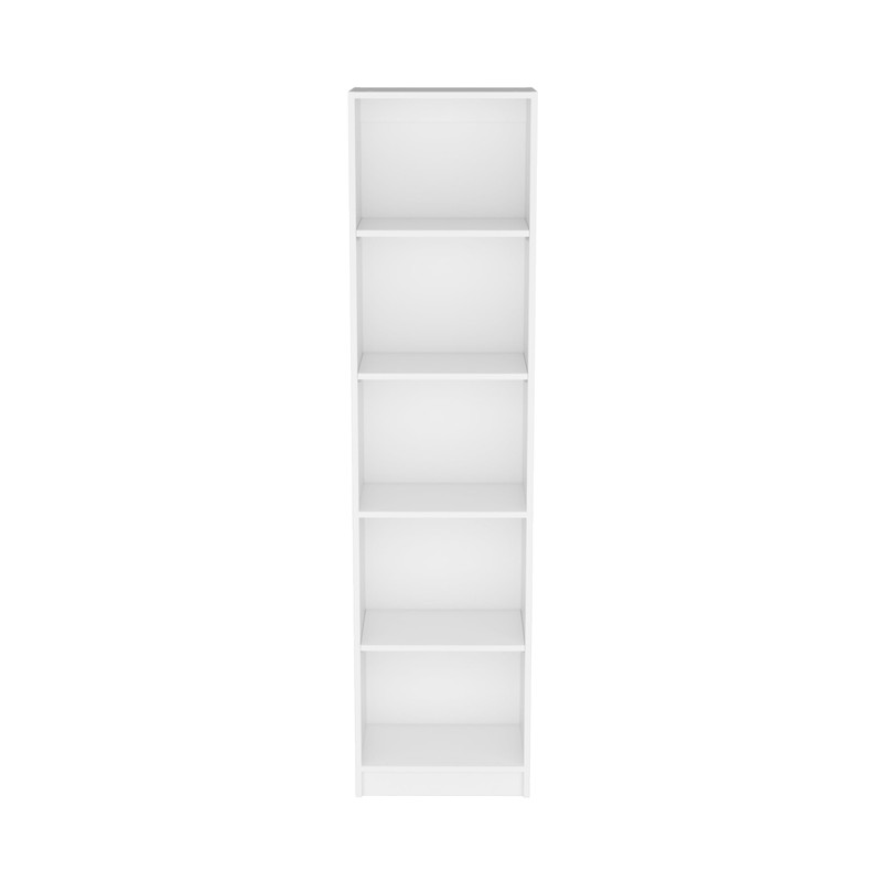 FocusOnHome Bookcase Compact Bookshelf with Multiple Shelves, White
