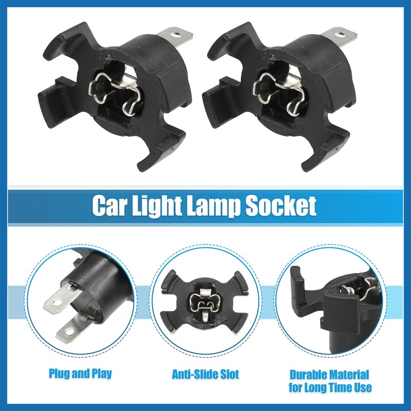 A ABSOPRO H1 Headlight Bulb Socket Holder Adapter for Honda