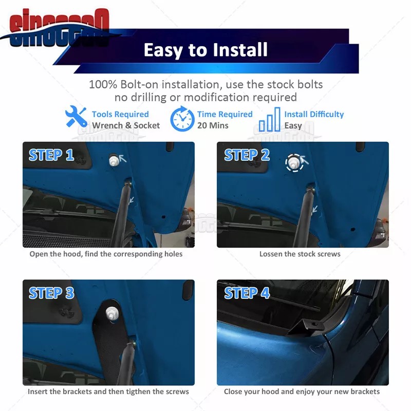 SI For Toyota RAV4 2019-2023 - LED Pod Hood Ditch