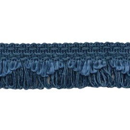DÉCOPRO French Blue 1 3/8" Scallop Fringe Gimp [24 Yards]
