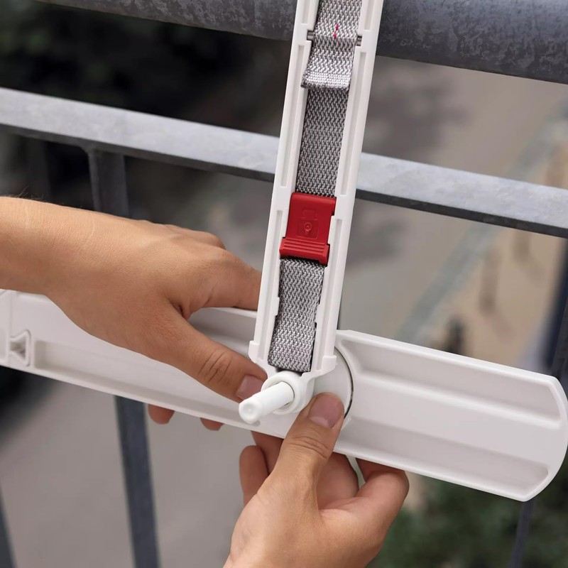 LECHUZA -Accessories Balcony Box Holder Support for Balconera 80-100 White,
