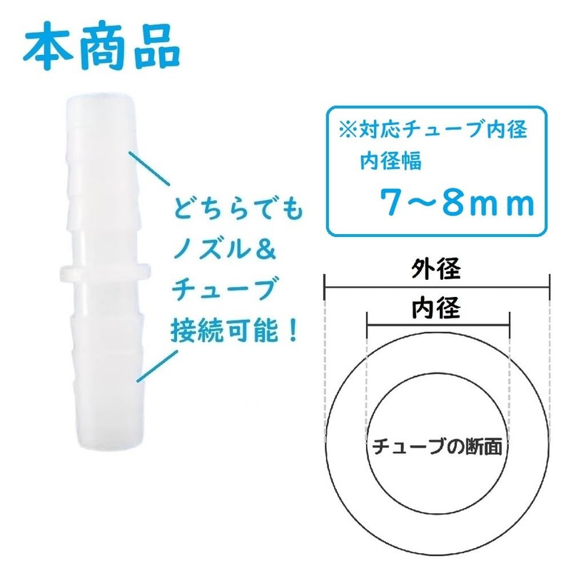 DearJapan Nozzle Connector Set of 2 Nasal Suction Pot Replacement