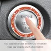 Gasedin Gasedin 2 PCS Car Engine Start Stop Decoration Ring,