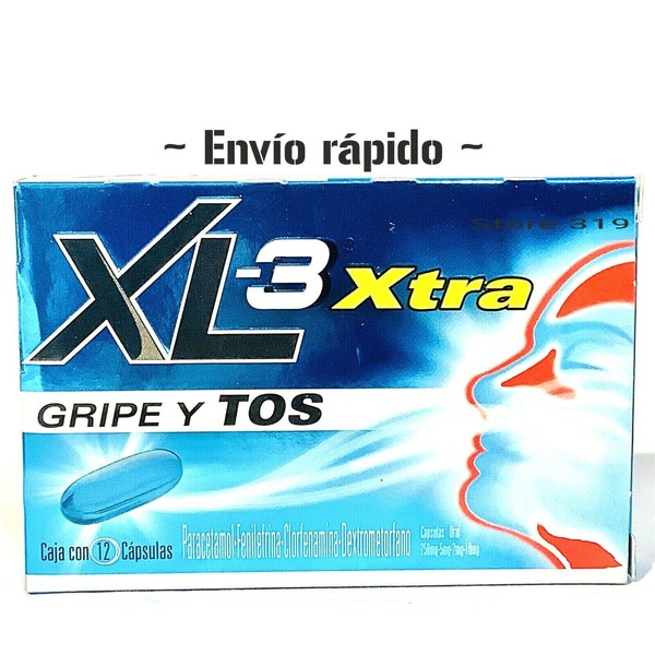 XL-3 Xtra Cold / Cough Medicine 12 Caps