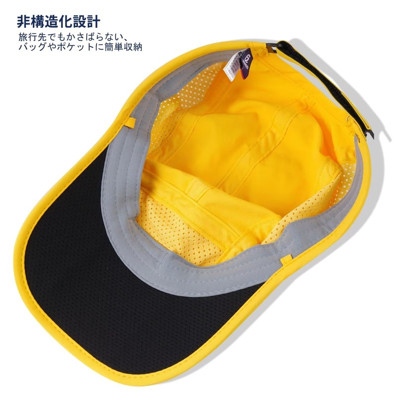 GADIEMKENSD Men's Folding Outdoor Hat, Long Brim, UPF 50+, UV