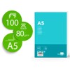 Liderpapel Paper A5 80 g/m2 Pack of 100 White