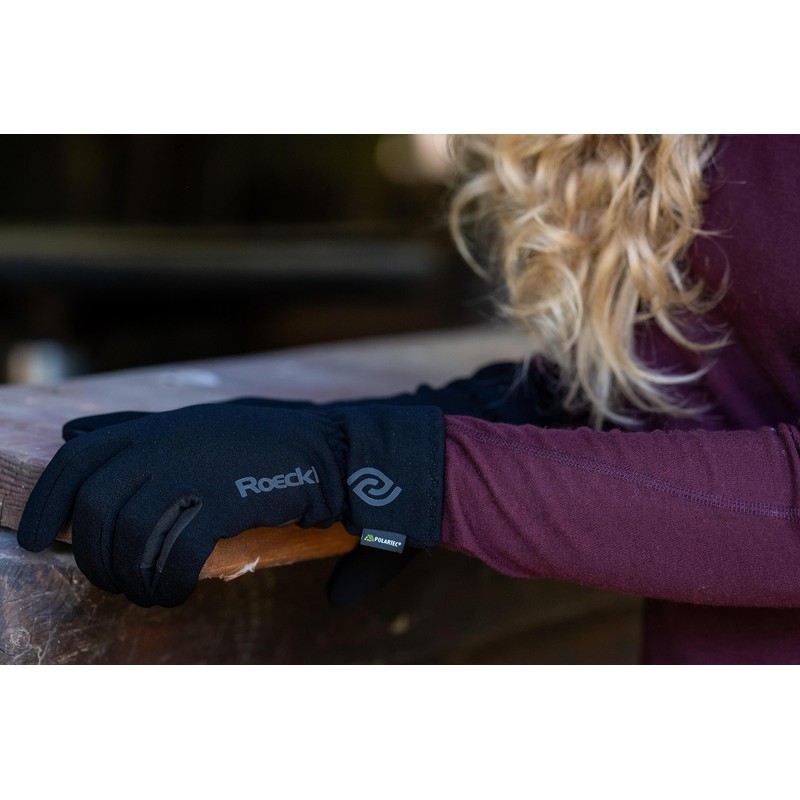 Roeckl Sports Riding Gloves Widnes, Leisure Winter Gloves, Black 8