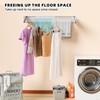 ZMBESUP Laundry Drying Rack Collapsible, Wall Mounted Drying Rack, Clothes