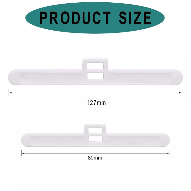 BEANPRECOY Vertical Blind Clips Top Hangers 20 Pack - Double