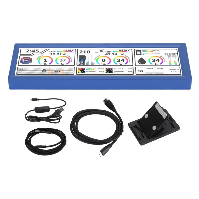 8.8 Inch PC Temperature Display Support Dynamic Theme Touchscreen Computer