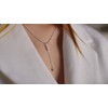 Quadri - Women's Necklace with Zirconia 925 Silver - Chain