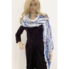 Wool Blend Hand Knitted Triangle Scarf Shawl Wrap -SKU ANC59702-1