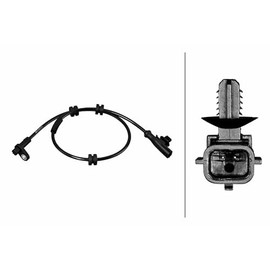 HELLA 6PU 358 218-191 Sensor, Wheel Speed – 2-Pin – Rear Axle – Cable: 620 mm