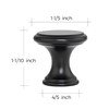 Ravinte 30 Pack Matte Black Kitchen Cabinet Knobs, Solid Black