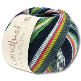 Frida's Wollhaus Lana Grossa 100 g Landlust Sock Wool, 4-Ply Knitting Wool Yarn, 33 Colours (703)