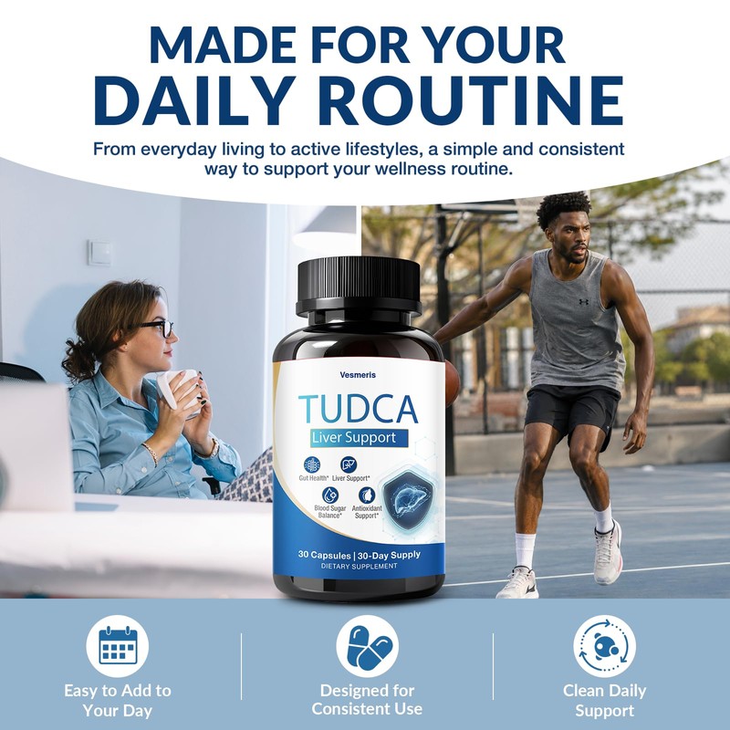 TUDCA Supplement, 250mg High Purity Tauroursodeoxycholic Acid - Clean Powerful