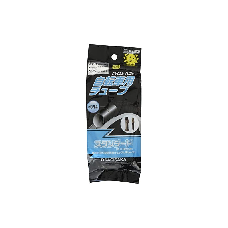 Sagisaka 14652 Bicycle Tube 27 x 1 3/8, Compatible with