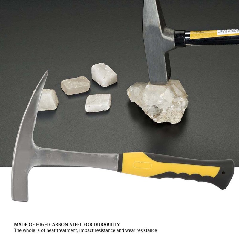Oumefar Geological Hammer Flat Mouth Double Head High Carbon Steel